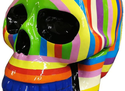 Designer Figure Modern Figures Decoration Skull Decoration Garden Sculpture Sculpture