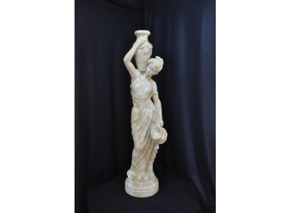 Woman sculpture jug vase figure garden figure sculptures figures water carrier 345
