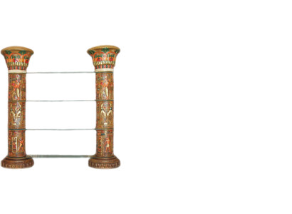 Shelf Glass Display case Egyptian shelves showcases XXL columns 180cm column Egypt new