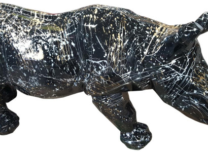 Decorative statue rhinoceros sculpture abstract designer loft decoration sculptures garden