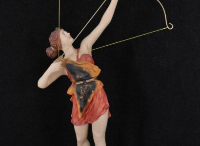 Diana Goddess Sculpture Arch Huntress Decoration Abstract Antique Style Sculptures