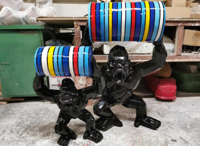Designer Figure Statue Modern Figures Statues Decoration Decoration Gorilla Garden new