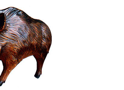 Design wild boar figure statue sculpture figures sculptures decoration decoration 3318