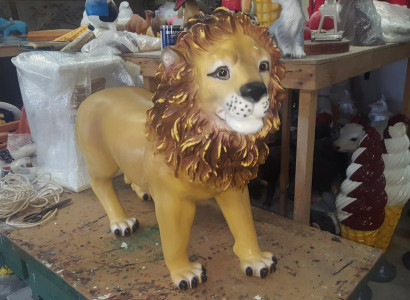 Lion Decorative Statue Sculpture Abstract Lion Figures Real Handcraft Statues Garden