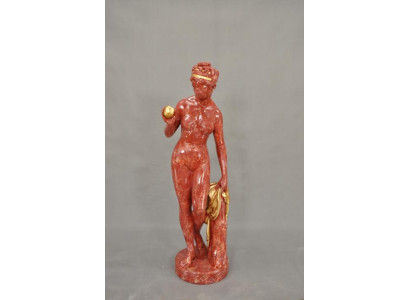Antique Marble Style Statue Eva with Apple XXL Figure Statues Sculpture Decoration PG0010