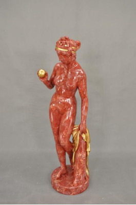 Antique Marble Style Statue Eva with Apple XXL Figure Statues Sculpture Decoration PG0010