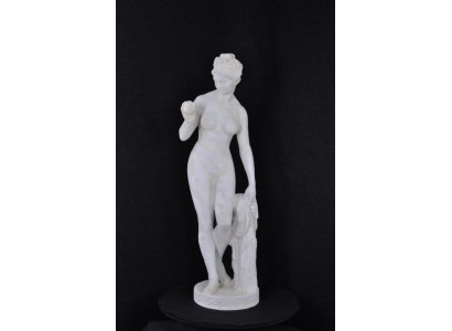 Antique Marble Style Statue Eva with Apple XXL Figure Statues Sculpture Decoration PG0346