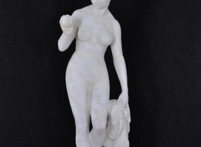 Antique Marble Style Statue Eva with Apple XXL Figure Statues Sculpture Decoration PG0346