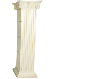 Shelf Glass Display case Roman columns shelves showcases XXL 210cm column Egypt new