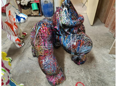 Sculpture Design Figure Statue Figures Gorilla Abstract Patio Decoration Decoration