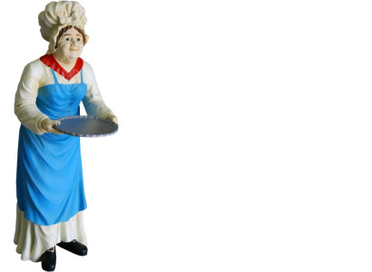 Serving Stand Grandmother Figure Statue Sculpture Figures Sculptures Decoration