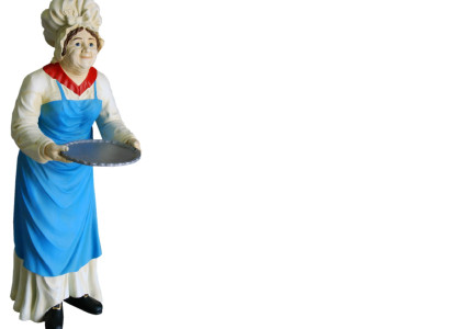 Serving Stand Grandmother Figure Statue Sculpture Figures Sculptures Decoration