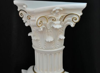 Medusa Column Roman Columns Marble Sculpture Figure Decoration Stand 1020