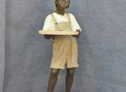 Stand Storage Cards Drinks Figure Figures Statue Boy Gastronomy Sculpture