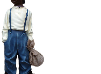 Design Boy with Bag II Figure Statue Sculpture Figures Sculptures Decoration 7089