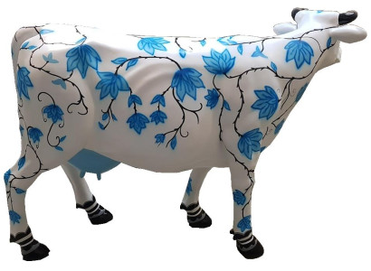 Abstract Figure Cow Modern Stutuen Loft Sculptures Colorful Figures Decoration new