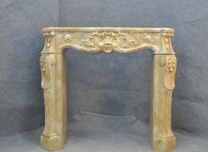 Fireplace cladding surround marble style decoration baroque classic fireplaces oven