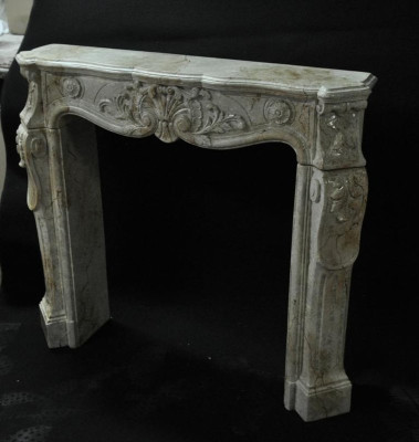 Fireplace cladding surround marble style decoration baroque classic fireplaces oven