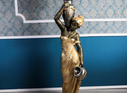 Floor lamp Lamp Light fixture Statue Figure Sculptures Sculpture Statues Floor Lamp