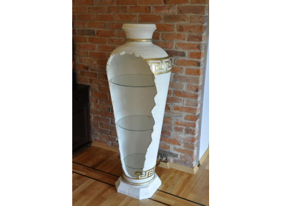 xxl Medusa Antique Style Display Case Bar Floor Vase Wardrobe Vintrine Column 153cm new