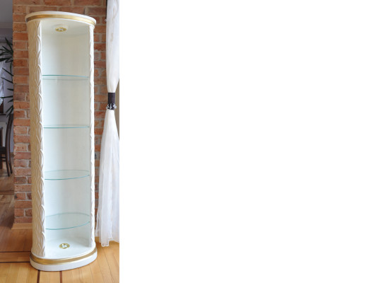 XXL Display case Bar Shelf Glass Bottom Bevel Wardrobe Showcase Column 181.5 cm 1883 new