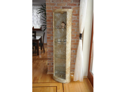 XXL Medusa Antique Style Display Case Bar Floor Vase Wardrobe Vintrine Column 181cm new