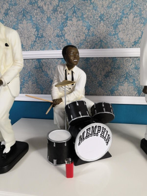 5X DESIGNER SET FIGURE SCULPTURES STATUES MUSICIANS XXL BIG FIGURES STATUE