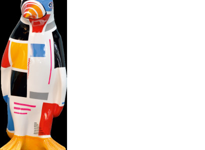 XXL Designer Figure Handcraft Painted Figures Sculpture Statue Sculptures Penguin