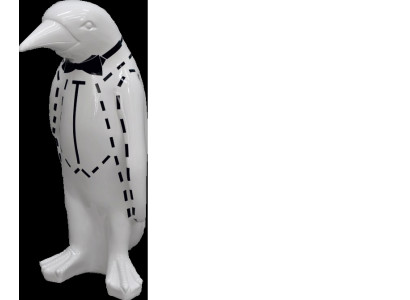 XXL Design 67cm Penguin Luxury Figure Sculpture Handcraft Animal Sculptures Figures