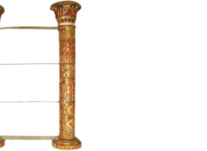 Shelf Glass Display case Egyptian shelves showcases XXL columns 240cm column Egypt new