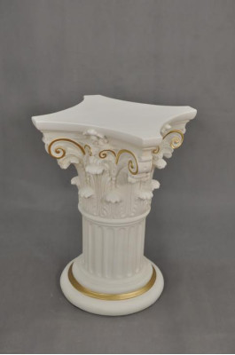 Medusa Column Roman Columns Marble Sculpture Figure Decoration Stand 1021