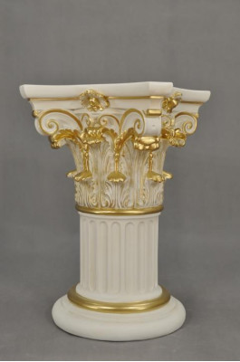 Medusa Column Roman Columns Marble Sculpture Figure Decoration Stand 1021