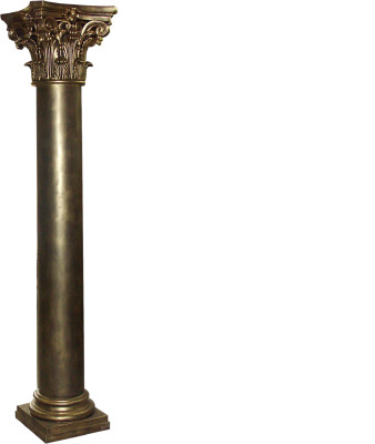 Golden Column Support Columns Antique Style Handcraft Hand Painted Hotel Furnishings