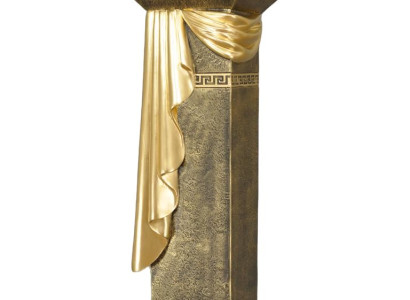 Medusa Column Roman Columns Marble Sculpture Figure Decoration Stand 1087