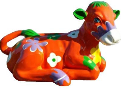 Modern decoration abstract figure cow sculptures decoration decoration new abstract