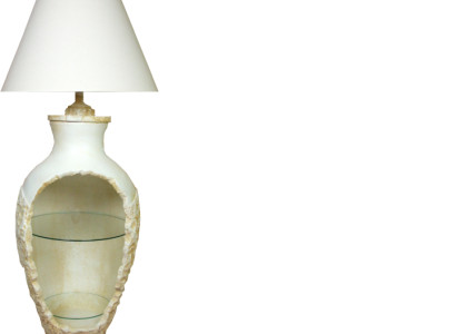Design floor lamp Vase XXL 138cm Stand Lamp Lamps Shelf Illuminated Display case