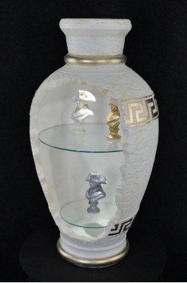 Design Bar Vase Bar Shelf Glass Light fixture Vase Wardrobe Showcases 6861 new