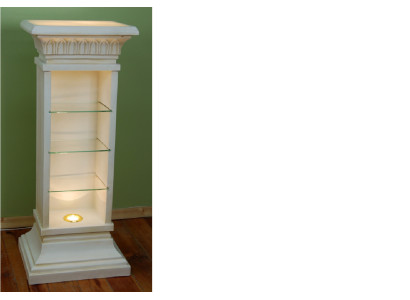 Design Display case Shelf Glass Column Showcases Shelves CD Wardrobe Lamp 6894 new