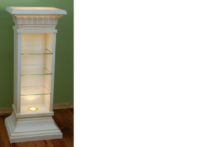 Design Display case Shelf Glass Column Showcases Shelves CD Wardrobe Lamp 6894 new