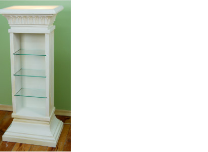 Design Display case Shelf Glass Column Showcases Shelves Lamp Wardrobe Living room 6893
