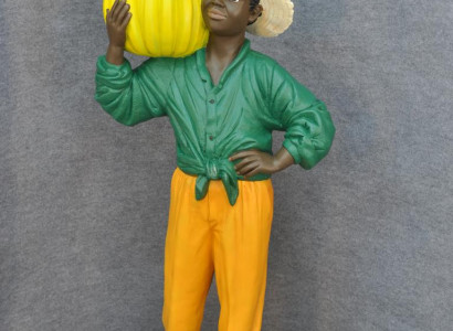 Cuban Farmer Sculpture Figure Sculptures Black Decoration Statue Figures