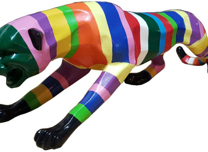 Puma Statues Abstract Figure Modern Sculptures Decorative Garden Figures Statue