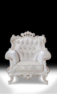 Chesterfield Sofa Upholstery Suite 3+1 Seat White Textile Three-seater Coffee table