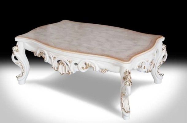 Chesterfield Sofa Upholstery Suite 3+1 Seat White Textile Three-seater Coffee table