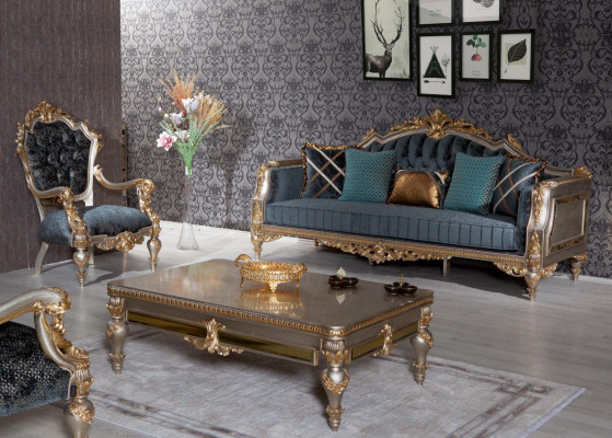 Sofa set 3+1 Seat Couch Seat Upholstery Coffee table 3pcs. Set Suite Furniture