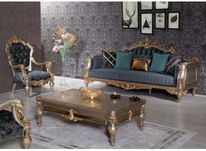 Sofa set 3+1 Seat Couch Seat Upholstery Coffee table 3pcs. Set Suite Furniture
