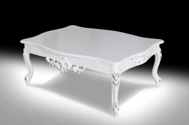 Luxurious sofa set for the living room in Classic n style in the color White
