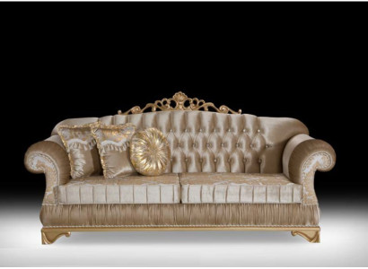 Comfortable sofa in classic style with unique design and decoration