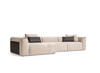 Modern beige corner living area luxury corner sofa upholstered couches modern new