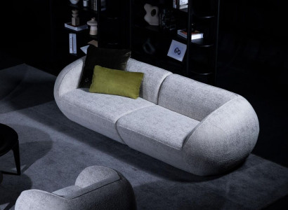 Gray sofa set three seater armchair suite upholstered furniture luxury design